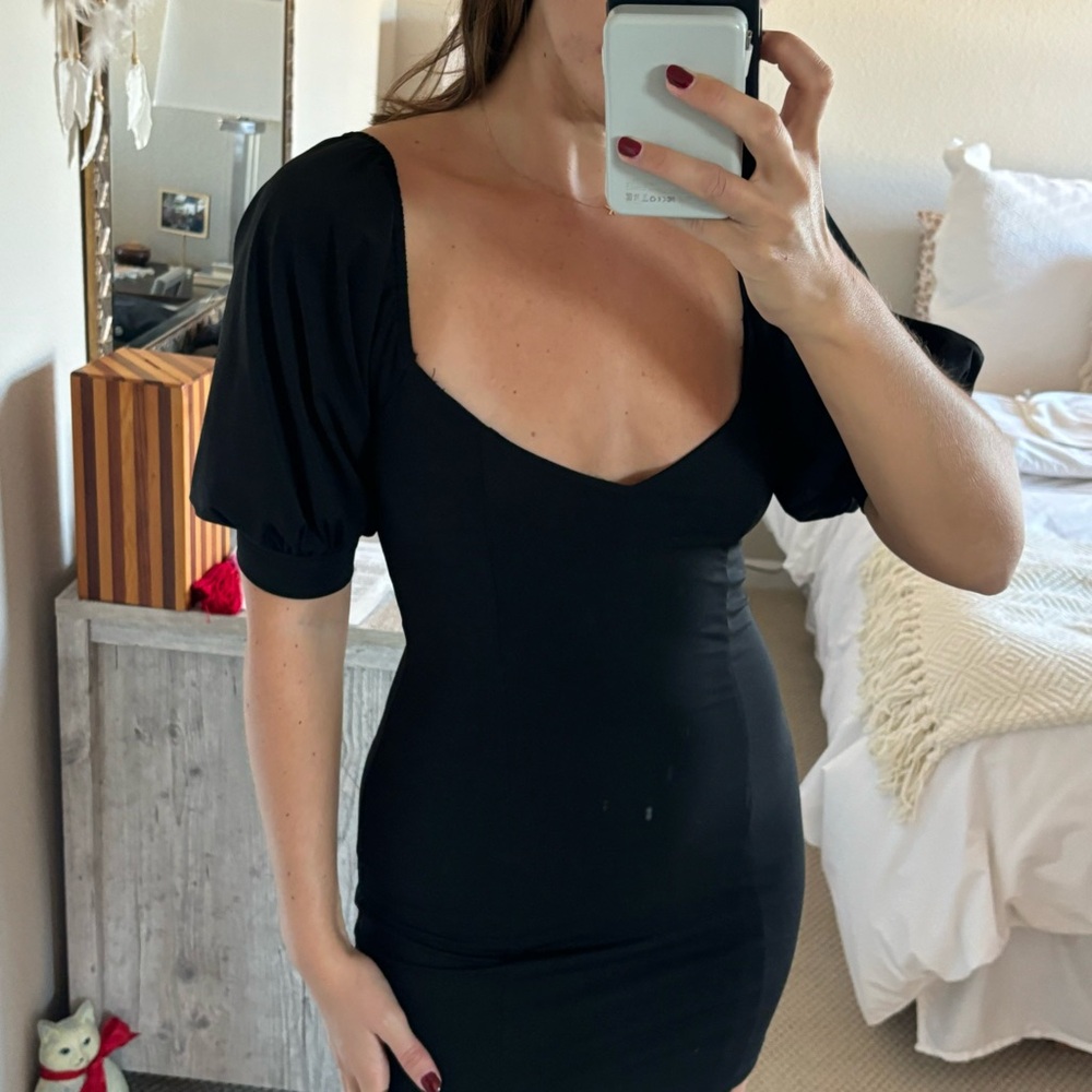 Revolve Chic Black Mini Dress - Picture 2 of 6
